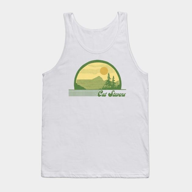 Cat Stevens / Retro Style Country Fan Design Tank Top by DankFutura